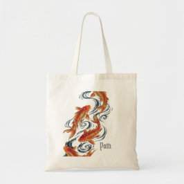 Pad – Tijdloze Koi Symbool van Groei, Richting Tote Bag