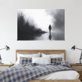 Pad tussen schaduwen canvas afdruk (Insitu (Slaapkamer))