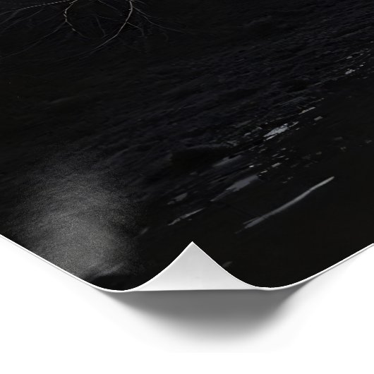 Pad tussen schaduwen perfect poster (Hoek)