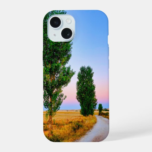 Pad van de Franse Weg iPhone 15 Case (Achterkant)