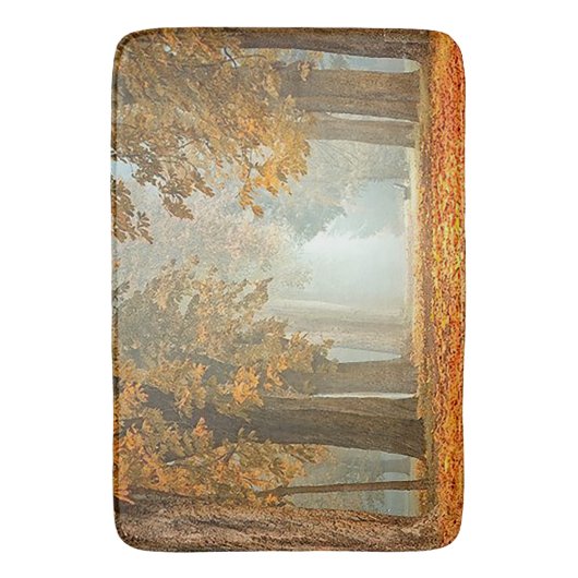 Pad van de kastanjeboom in het herfst van het douc badmat (Voorkant Verticaal)