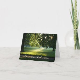 Pad van de Light Condolence Card Kaart