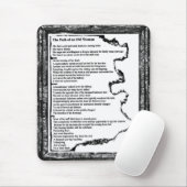 Pad van de oude vrouw muismat (Met muis)