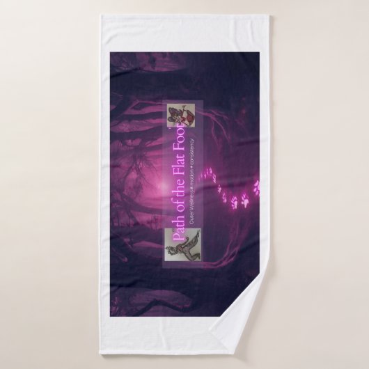 Pad van de platte voet workout handdoek (Badhanddoek)