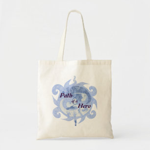 "Pad van een Hero" Embleem (met titel) Tote Bag