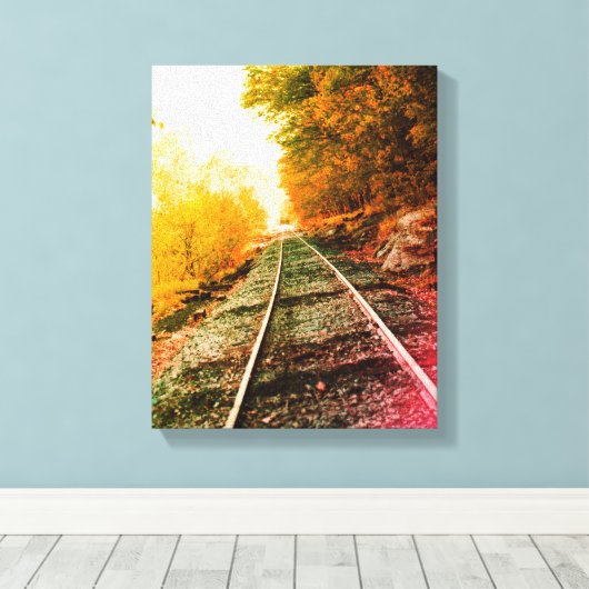 Pad van eenzaamheid canvas afdruk (Insitu (Houten vloer))