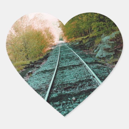 Pad van eenzaamheid hart sticker (Voorkant)