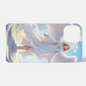 Pad van Genade: Engel van Vreedzame Ascentie iPhone Hoesje (Achterkant horizontaal)