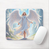 Pad van Genade: Engel van Vreedzame Ascentie Muismat (Met muis)