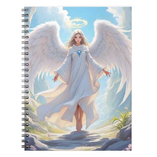 Pad van Genade: Engel van Vreedzame Ascentie Notitieboek (Voorkant)