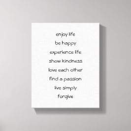 Pad van het Leven Spirituele Boodschap Canvasprint Canvas Afdruk