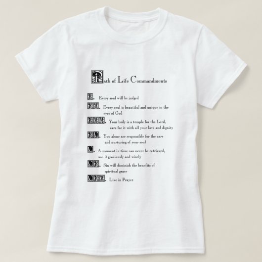 Pad van het leven t-shirt (Design voorkant)
