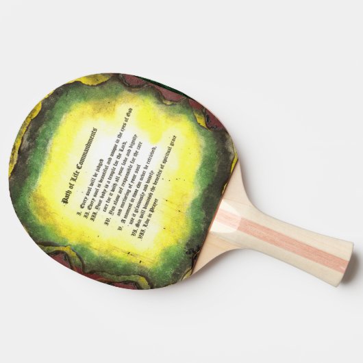 Pad van het leven tafeltennisbatje (Zijkant)