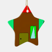 Pad van huis, digitaal schilderen, kunst voor kind keramisch ornament (Rechts)