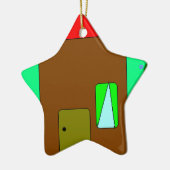 Pad van huis, digitaal schilderen, kunst voor kind keramisch ornament (Links)