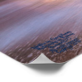 Pad van je Poster met voetafdruk Ocean Matte (Hoek)