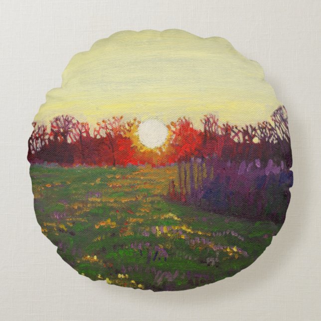 Pad van licht 2013 rond kussen (Voorkant)