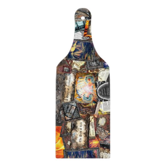 Pad van Life Collage Snijplank (Voorkant)