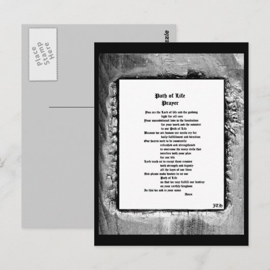 Pad van Life Prayer Briefkaart (Voorkant / Achterkant)