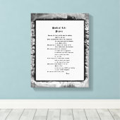 Pad van Life Prayer Canvas Afdruk (Insitu (Houten vloer))
