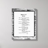 Pad van Life Prayer Canvas Afdruk (Voorkant)