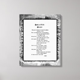 Pad van Life Prayer Canvas Afdruk