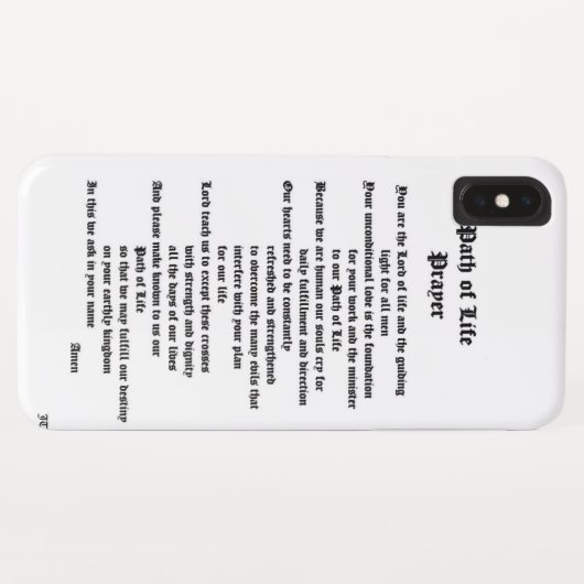 Pad van Life Prayer Case-Mate iPhone Case (Achterkant (horizontaal))