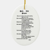 Pad van Life Prayer Keramisch Ornament (Voorkant)