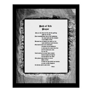 Pad van Life Prayer Perfect Poster