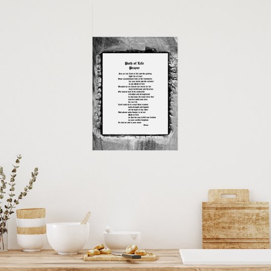 Pad van Life Prayer Poster (Keuken)