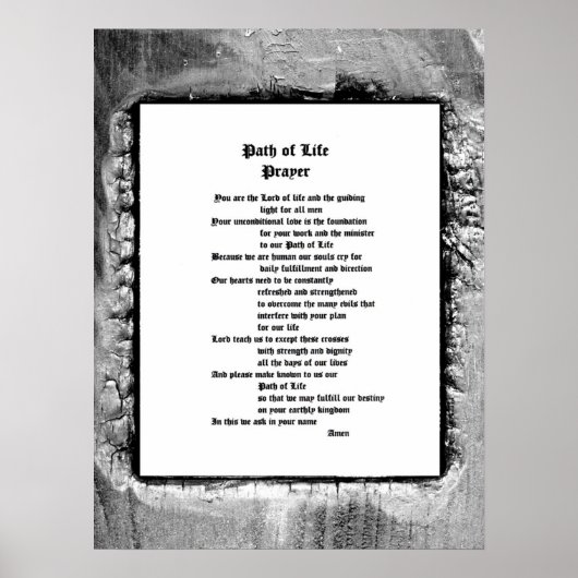 Pad van Life Prayer Poster (Voorkant)