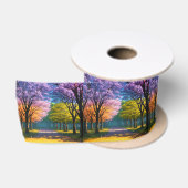 **"Pad van Paars: Jacaranda Wandelpad"** Satijnen Lint (Spoel)