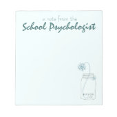 Pad van schoolpsycholoog (klein) notitieblok (Voorkant)