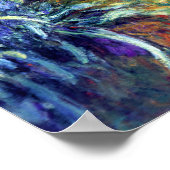 Pad van tuin door het Iris van Monet Poster (Hoek)