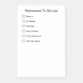 Pad voor afboeking post-it® notes (Voorkant)