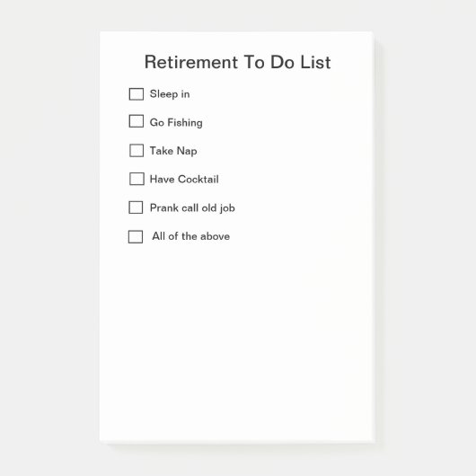 Pad voor afboeking post-it® notes (Voorkant)