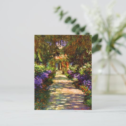 Pad voor tuin door Claude Monet Briefkaart (Staand voorkant)