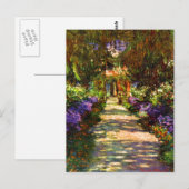 Pad voor tuin door Claude Monet Briefkaart (Voorkant / Achterkant)