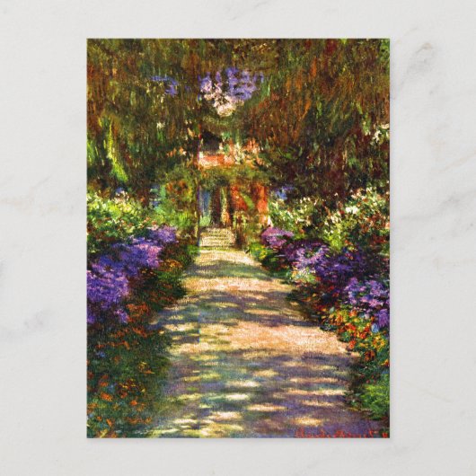 Pad voor tuin door Claude Monet Briefkaart (Voorkant)