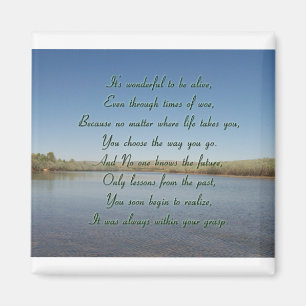 Pad Wandelend gedicht Achtergrond #3 Magneet