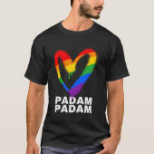 Padam Padam - LGBTQ+ Pride Maand - Hartslag Padam T-shirt (Voorkant)