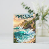 Padang Padang-strand Indonesië Briefkaart (Staand voorkant)