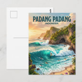 Padang Padang-strand Indonesië Briefkaart (Voorkant / Achterkant)