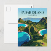 Padar-eiland Indonesië Briefkaart (Voorkant / Achterkant)