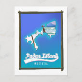 Padar eiland Indonesië Feestdagenkaart (Voorkant)
