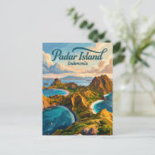 Padar Island Indonesia Briefkaart (Staand voorkant)