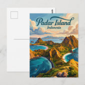 Padar Island Indonesia Briefkaart (Voorkant / Achterkant)