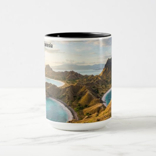 Padar Island Sunset Landscape Canvas Mok (Midden)