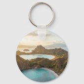 Padar Island Sunset Landscape Keychains Sleutelhanger (Voorkant)