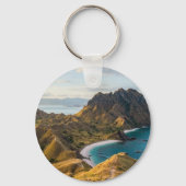 Padar Island Sunset Landscape Keychains Sleutelhanger (Achterkant)
